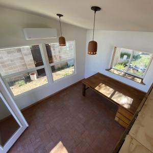 View of studio from loft